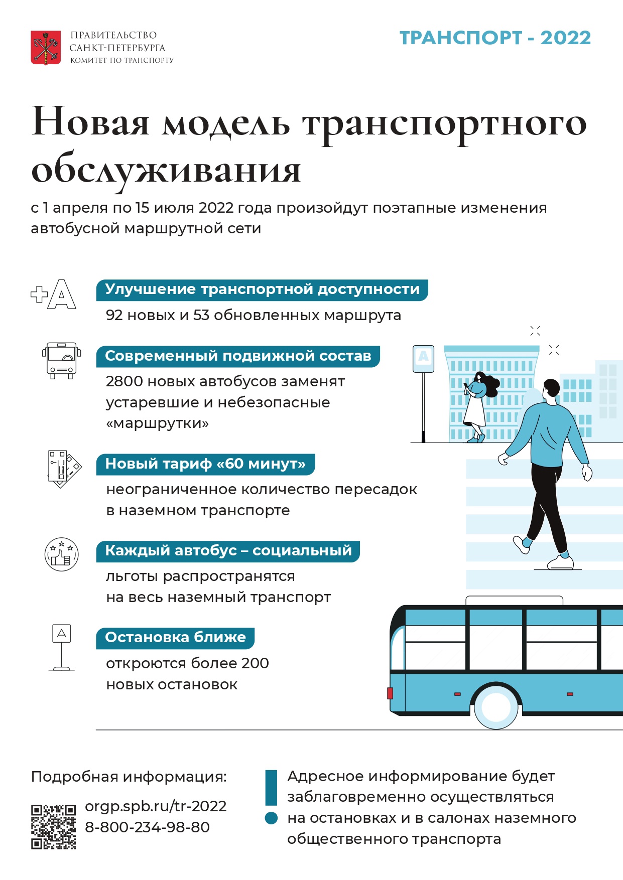 С 1 апреля по 15 июля 2022 года произойдут поэтапные изменения автобусной маршрутной сети