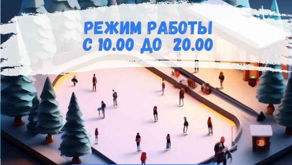 Приглашаем вас на бесплатные катания на коньках на нашем катке. Мы приглашаем всех желающих – от мала до велика.